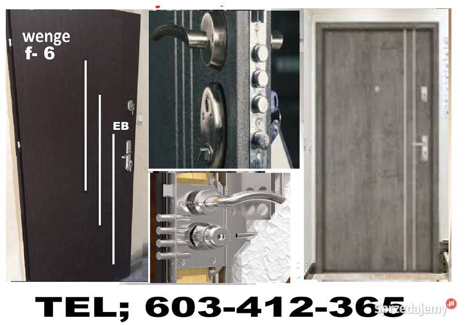 Drzwi zewnętrzne ocieplone metalowe