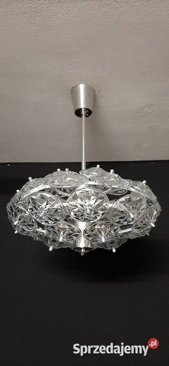 Żyrandol kryształowy Sputnik Veb Chełm