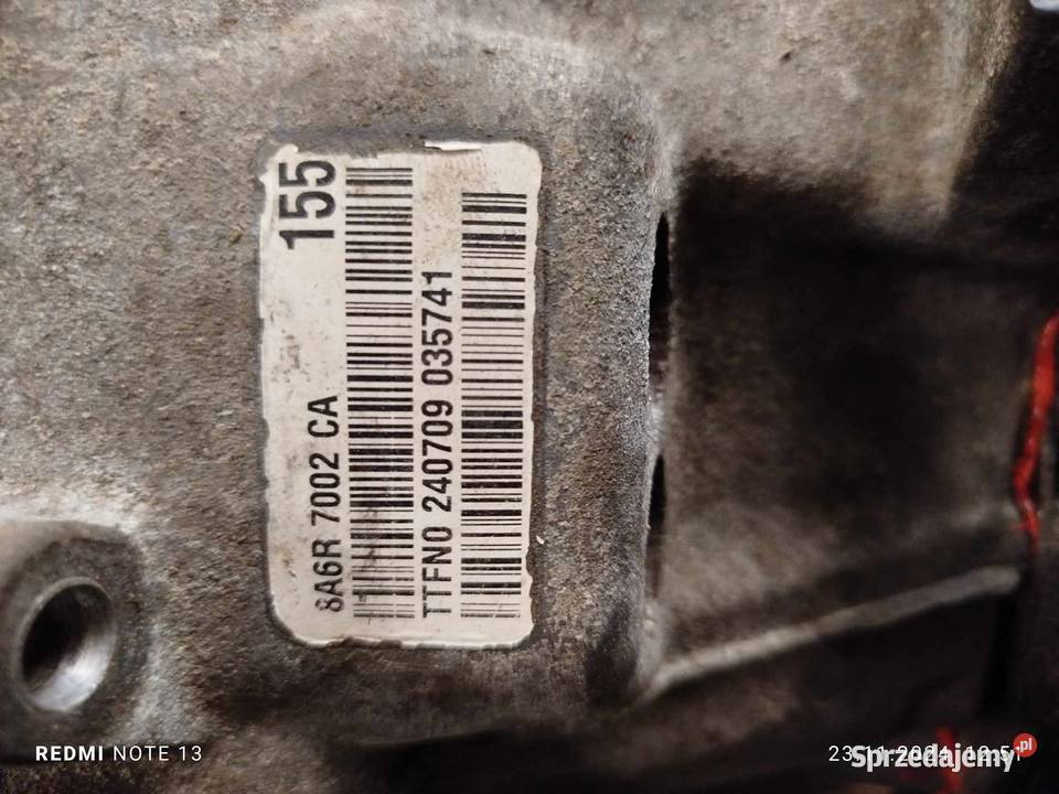 Skrzynia biegów Ford Fiesta 125 8A6R 7002 CA sprzedam