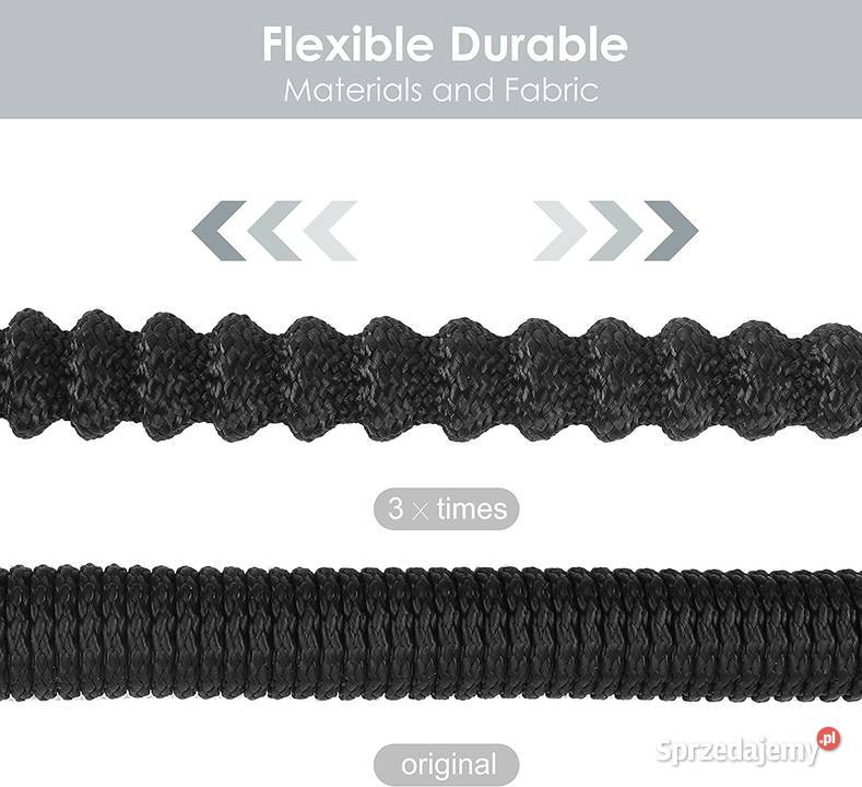 WĄŻ OGRODOWY ROZCIĄGLIWY 15m PISTOLET ZŁĄCZKI Zamość sprzedam