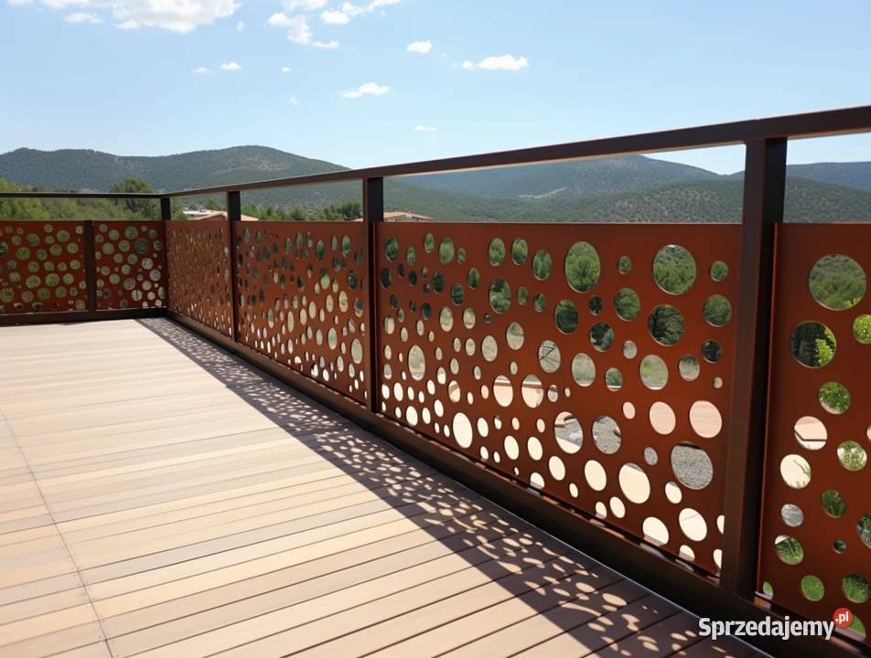 Balustrada metalowa wycinana laserowo balustrada metal Poznań