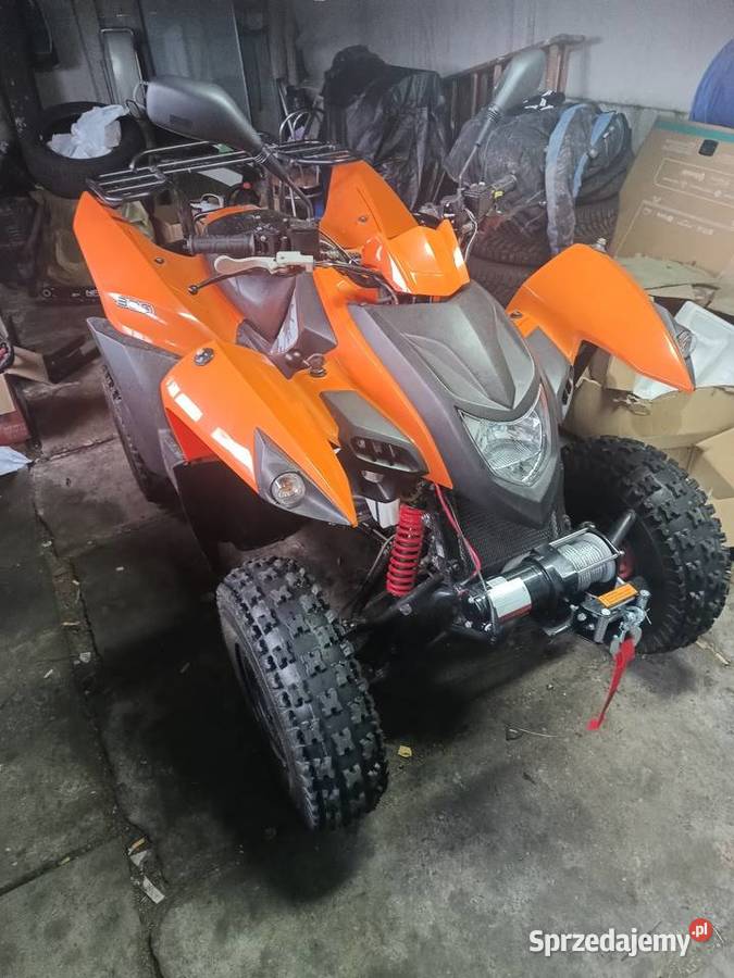 quad 300 zarejestrowany pług wyciagarka stan czterosuwowy łódzkie Bełchatów sprzedam