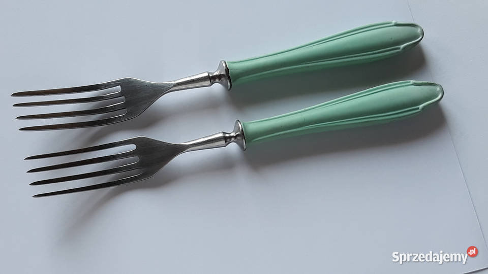 2 Widelce obiadowe BAKELIT Gerlach sztućce PRL Sztućce Dąbrowa Górnicza