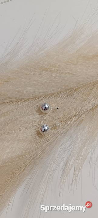 Kolczyki groszki kuleczka srebrne 925 podkarpackie Stalowa Wola