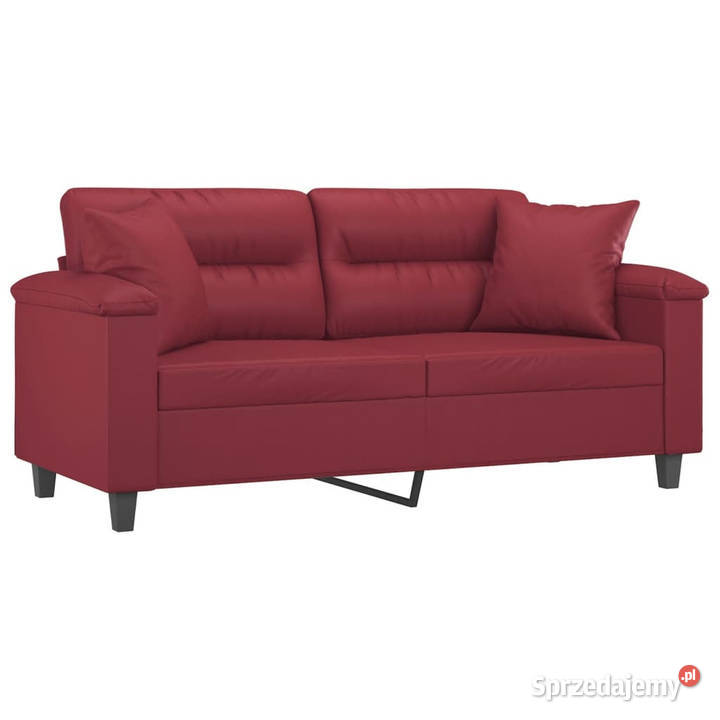 2os sofa z poduszkami winna czerwień 140 Warszawa