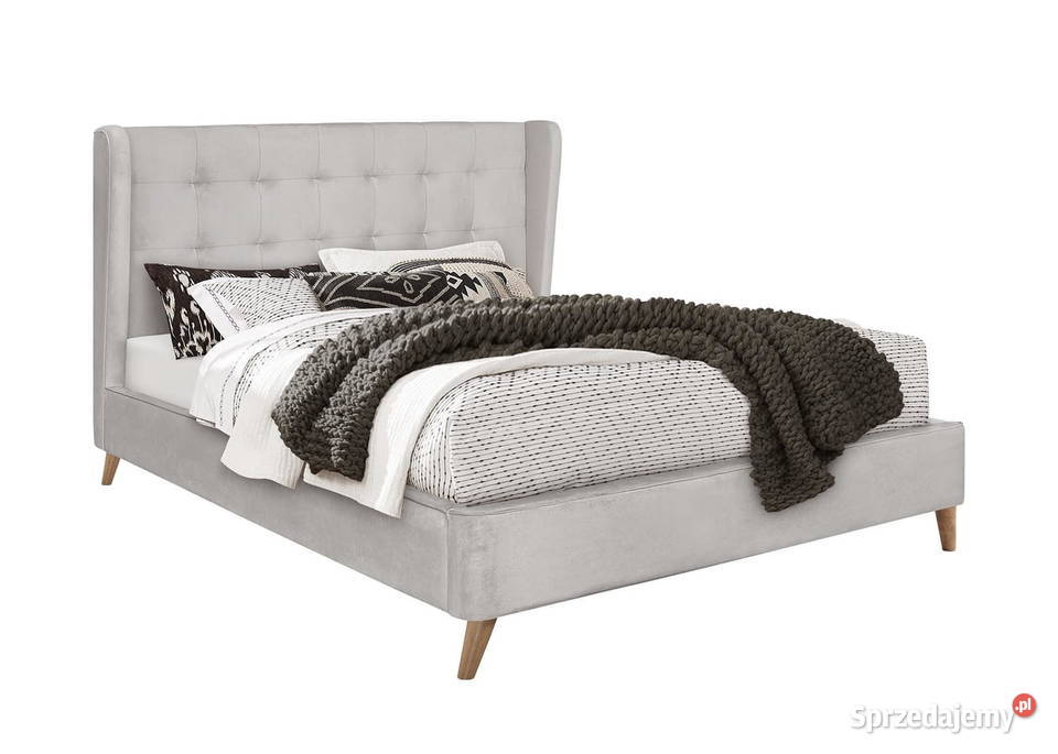 NowośćKomfortowe łoże ESTELLA 160x200beż Łóżka Warszawa