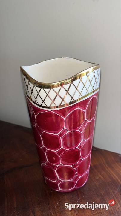 Wazon ręcznie zdobiony sceną dworską z jednej Gdańsk