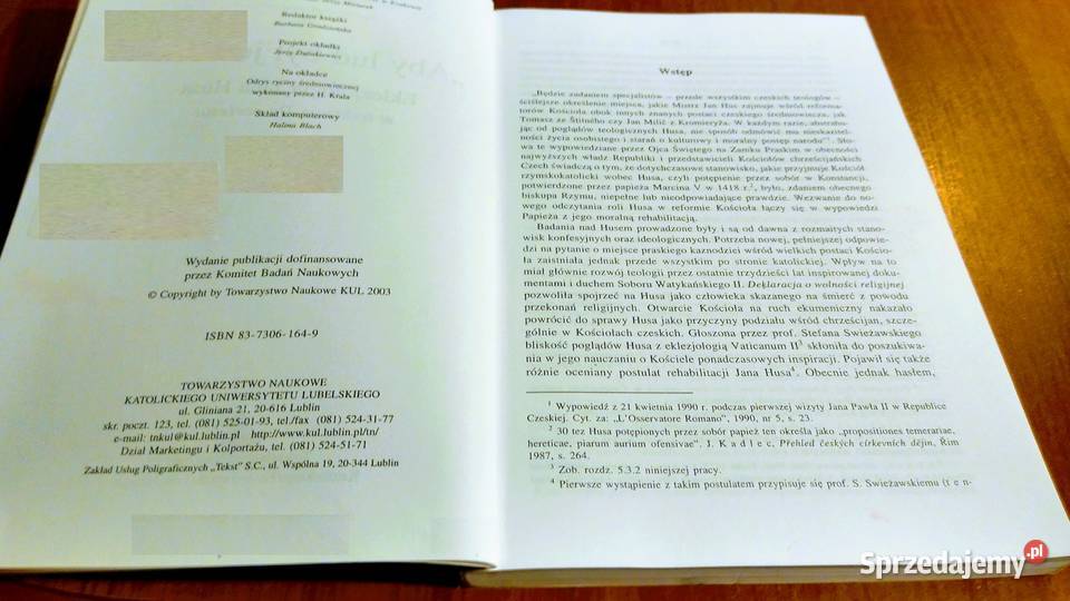 Aby lud był jeden Eklezjologia Jana Husa w ISBN 8373061649 Gdańsk