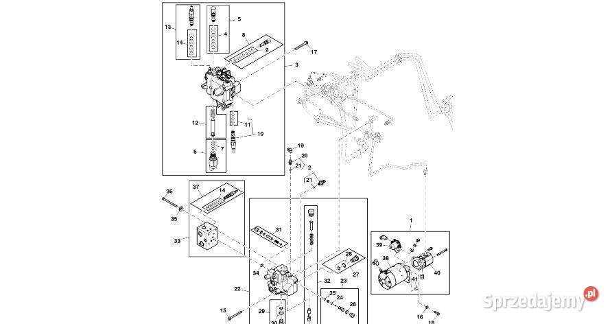 John Deere 9470RX Zawór zwrotny RE317768 Pozostałe Pozostałe