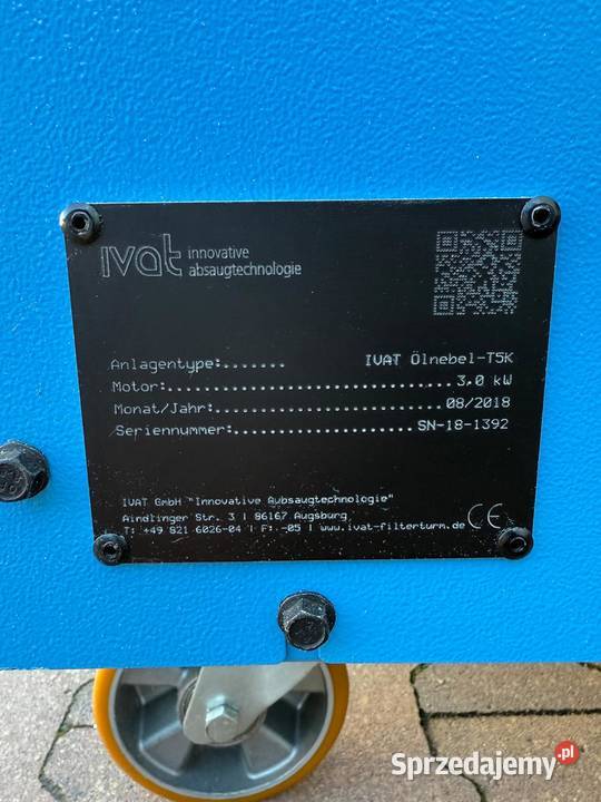 Filtrowentylacja odciąg mgły olejowej z hali Zdziechowice