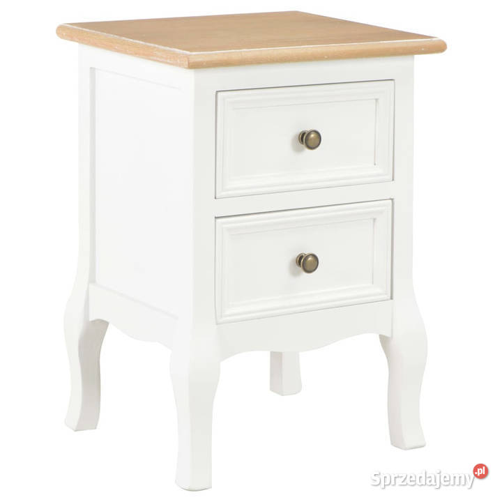 Szafki nocne 2 białe 35x30x49 MDF WM280037 mazowieckie Warszawa sprzedam