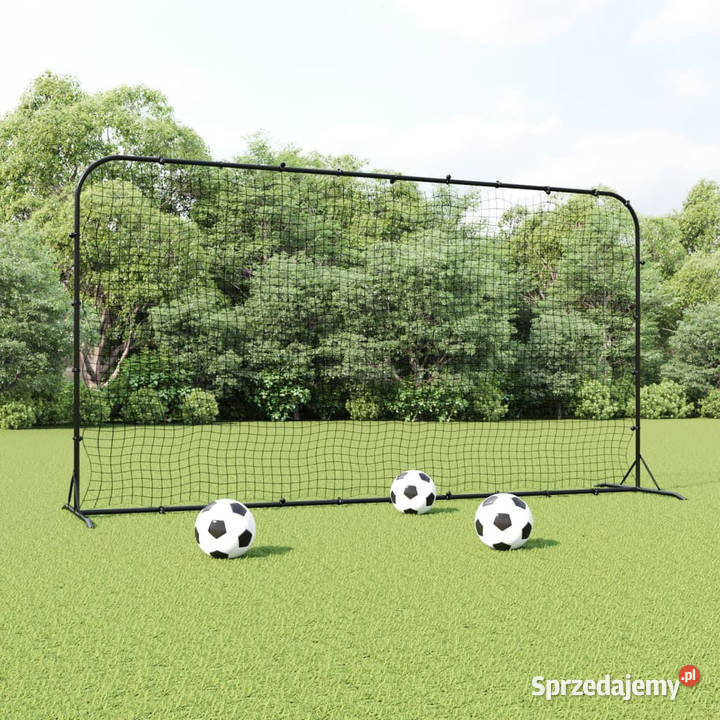 Rebounder do piłki nożnej czarny 366x90x183 HDPE Warszawa