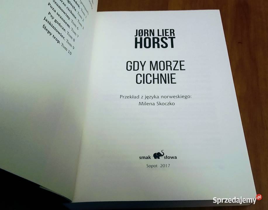 Gdy morze cichnie Jrn Lier Horst Gdańsk