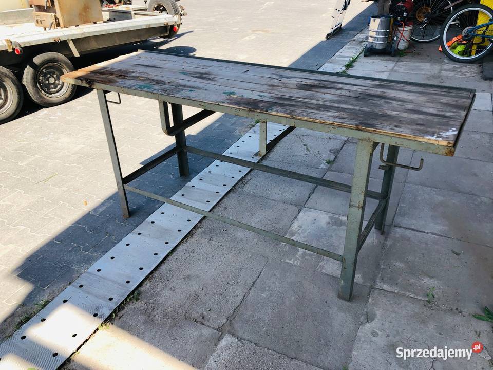 Stół warsztatowy metalowy falbanek 190 x 58 Justynów