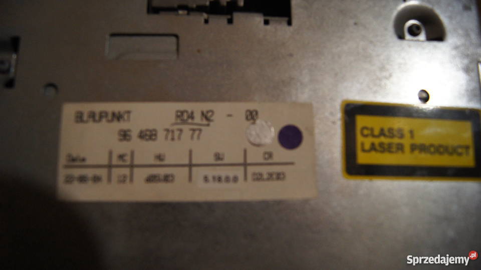 Radio rd4 blaupunkt stan idealny peugeot 407 panele sterowania, przełączniki Ląd