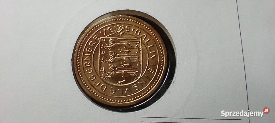 Stare monety 1 funt 1983 Guernsey stan menniczy Lesko sprzedam
