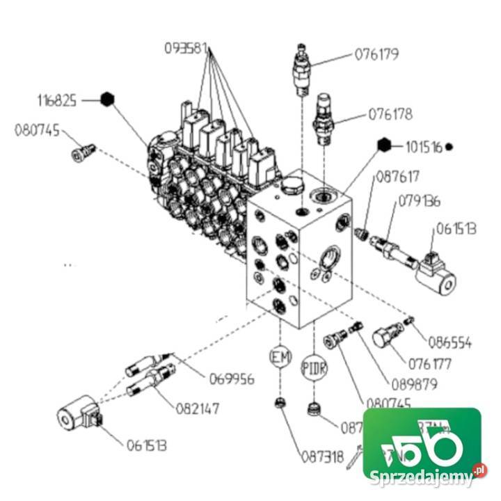 Rozdzielacz hydrauliczny Bucher 101516 093581 Wilkowo