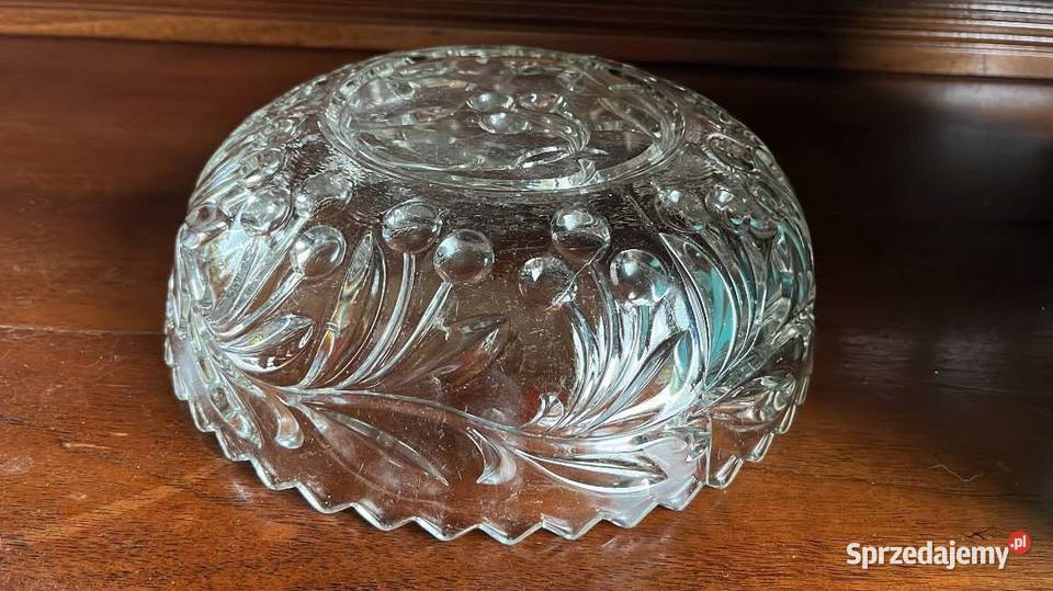 Salaterka miska owocarka Szkło prasowane Dekor Porcelana i szkło Gdańsk