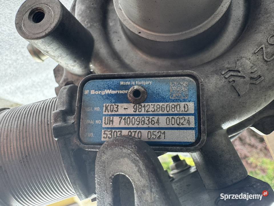 Turbosprężarka K03 9812386080D 20 22 HDI Citroen Łódź