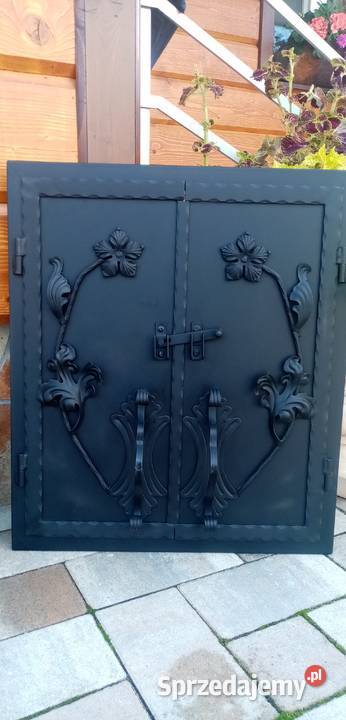 Drzwiczki stalowe do grilla wędzarni komplet Gorlice