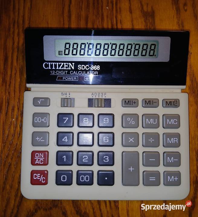 Kalkulator elektroniczny CITIZEN SDC368 W Artykuły szkolne Bydgoszcz