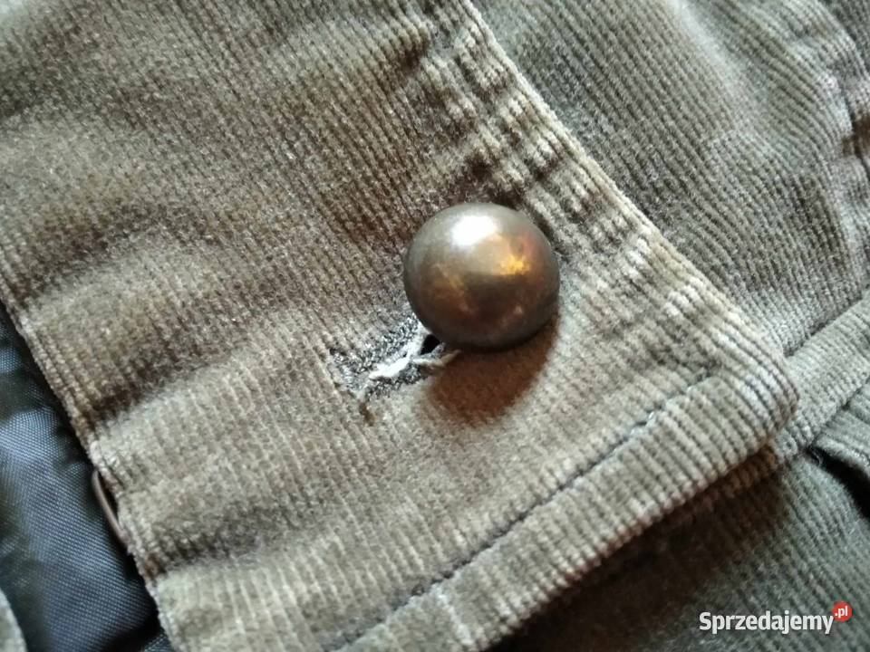 sztruksowa marynarka oliwkowa militarna HM r M pomorskie Gdańsk