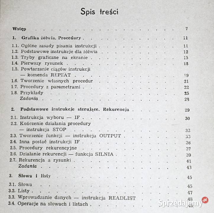 Pierwsze kroki w LOGO Jarosław Kania Rok wydania 1987 lubelskie