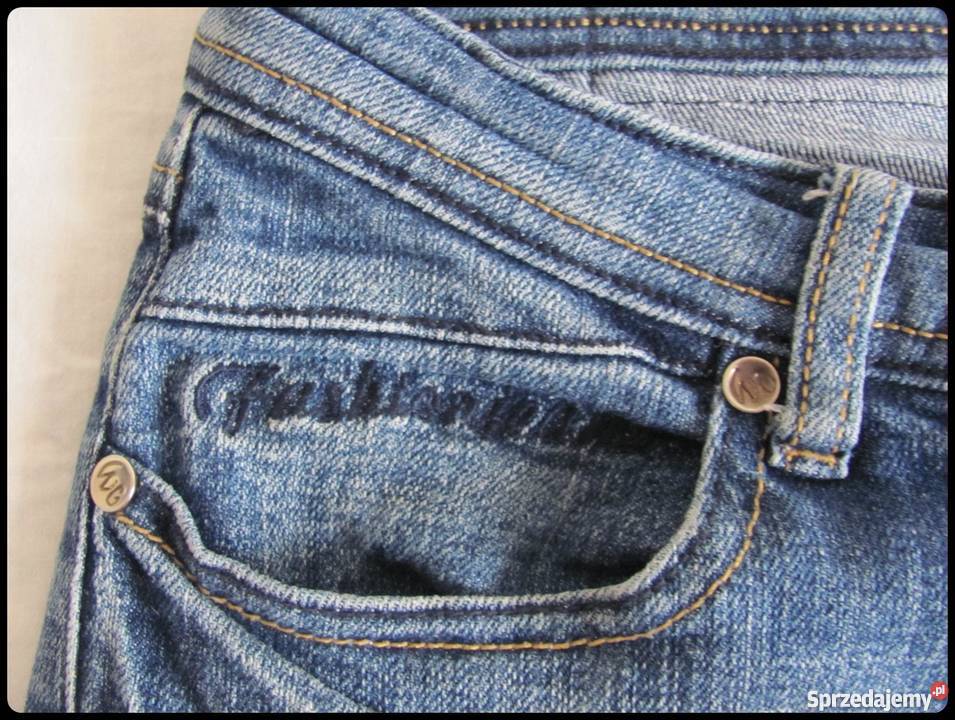Spodnie jeansowe damskie rozmiar 30 pasują na 38 Płock