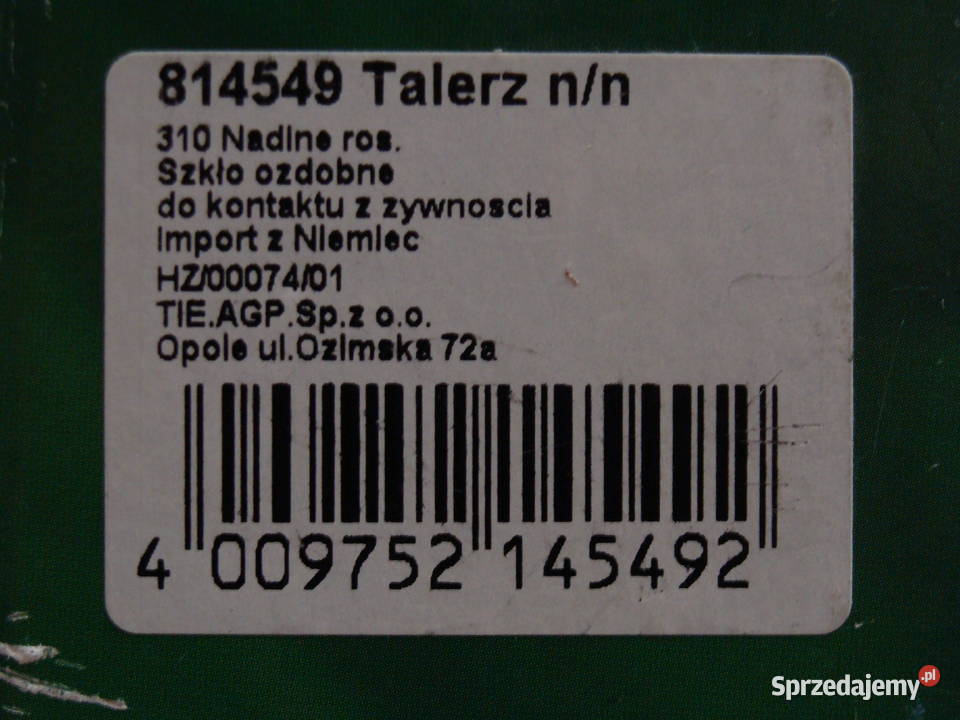 Patera WALTHERGLAS NADINE Rumia