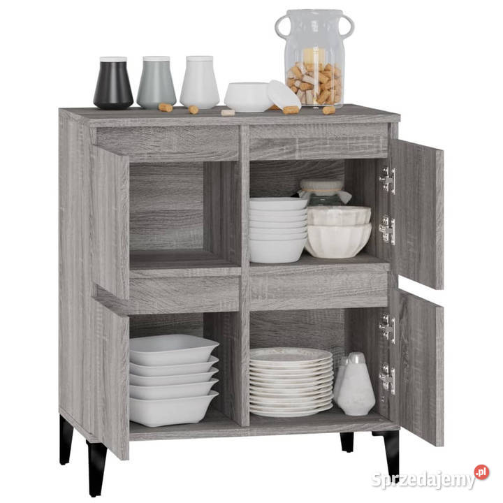 Komoda szary dąb sonoma 60x35x70 materiał mazowieckie