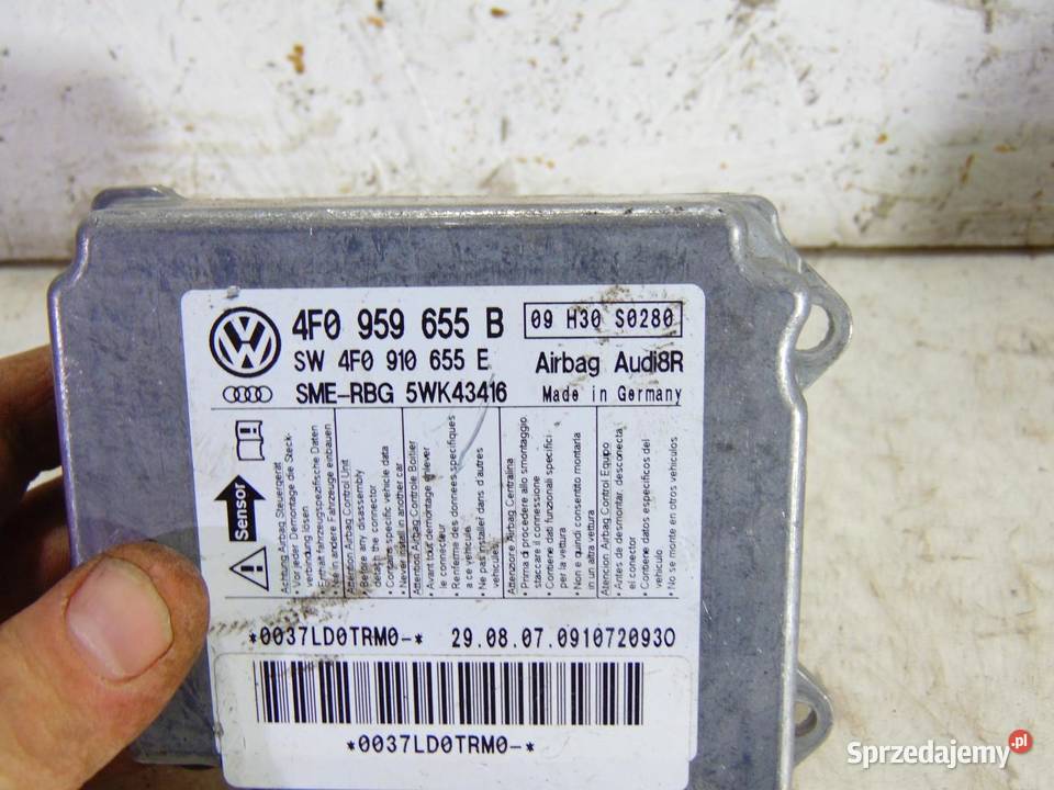 SENSOR AIR BAG AIRBAG AUDI A6 C6 4FO959655B osobowe