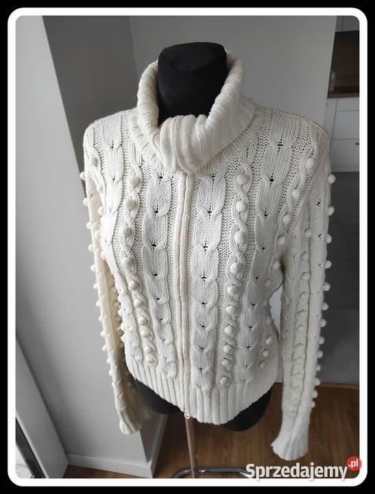 Rozpinany sweter golf akryl wełna 40 L George sprzedam