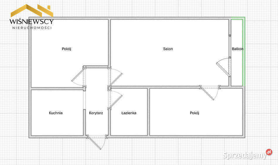 Mieszkanie 3 pokoje 443 m Dzierzgoń Rok budowy 1965