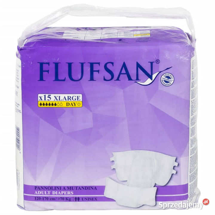 Flufsan Pieluchy dorosłych jednorazowe 15 Warszawa