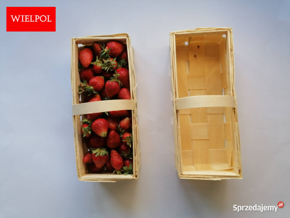 Drewniane łubianki do truskawek Opakowania do sprzedam