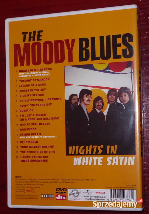 The Moody Blues NIGHTS IN WHITE SATIN DVD Dębica
