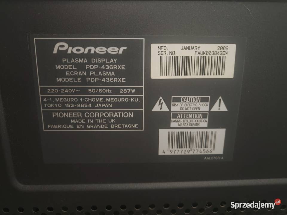 Telewizor Pionner Poznań