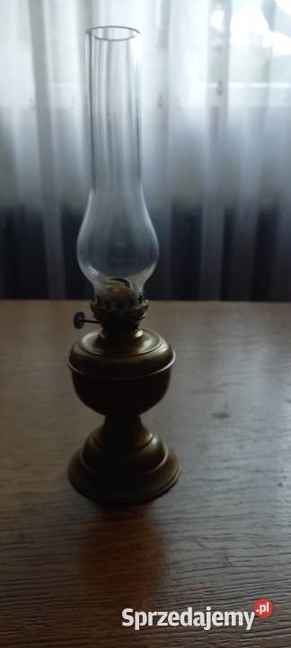 Mała mosiężna lampka naftowa sprawna Skierniewice