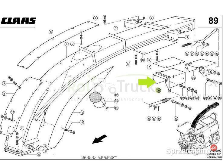 KOŃCÓWKA TUNELU CLAAS JAGUAR 800 0788020 Kolno