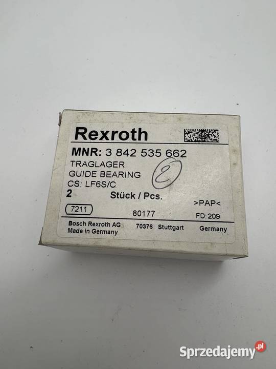 Rexroth 3 842 535 662 Traglager mazowieckie