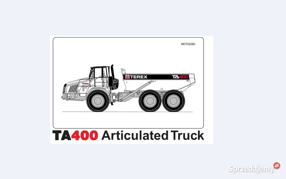 TEREX TA400 wozidło katalog części świętokrzyskie Kielce sprzedam