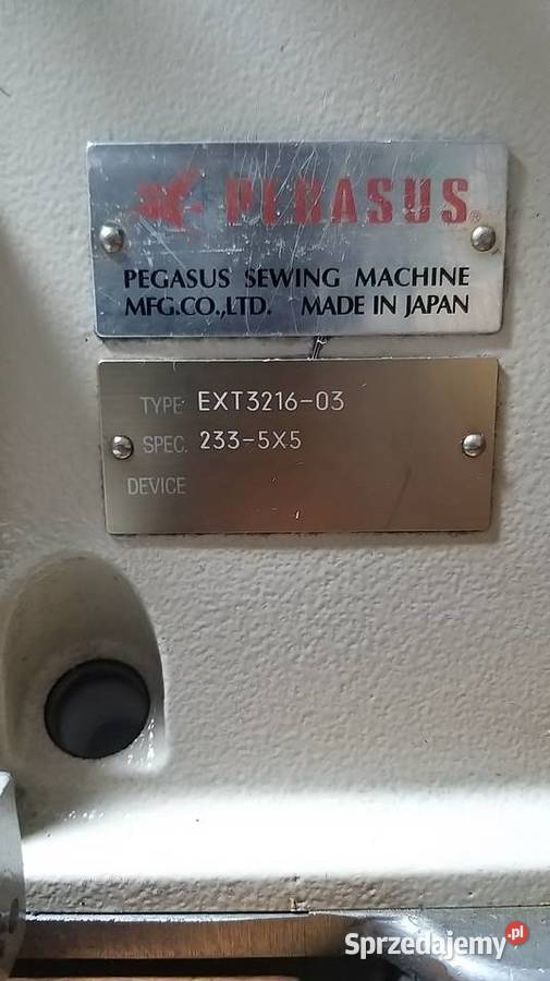 Owerlok 5nici Pegasus z 2 transportym obcinaniem mazowieckie Józefów