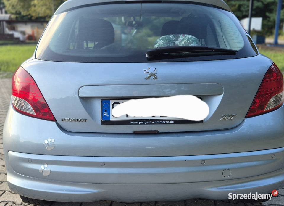 Peugeot 207 czujnik parkowania śląskie Niezdara