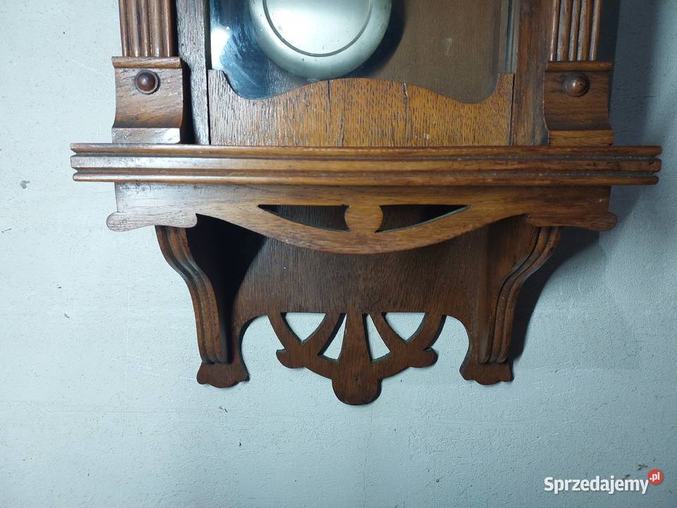 Stary zegar ścienny Junghans 1911r secesja Tczew