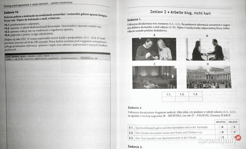 Egzamin gimnazjalny Język niemiecki Trening miękka Pozostałe Chełm sprzedam