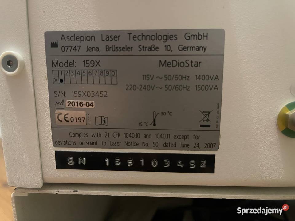 Laser do depilacji Mediostar Nex Pro Piotrków Trybunalski sprzedam