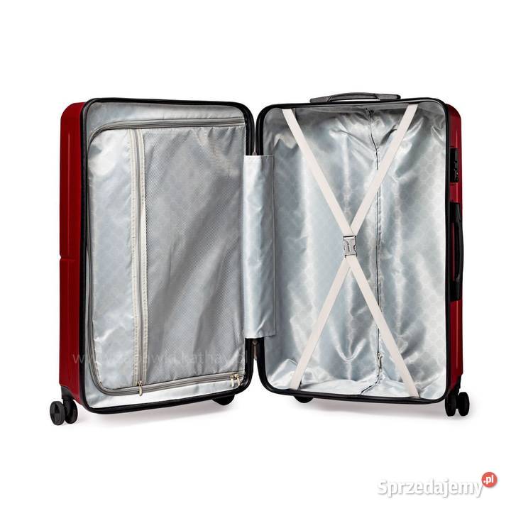 Zestaw podróżnych walizek XXL bordo 3w1 ABS Poznań