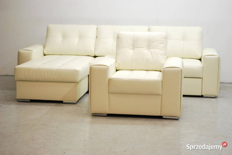 SKÓRA NATURALN NAROŻNIK Z FSPANIAfotel 1018 wielkopolskie Poznań