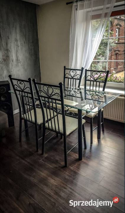 Ręcznie robiony komplet Stół Jadalniany Krzesła