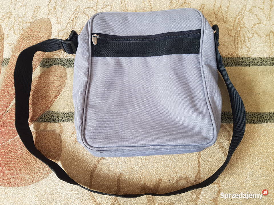Saszetka teczka mała torba na ramię szara Warszawa